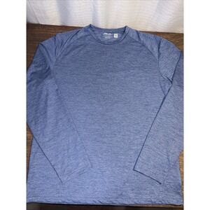 Ralph Lauren RLX Men's Large Blue Long Sleeve Performance Athletic Shirt